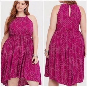 Torrid Berry Dot Challis Hi-low Dress🦄